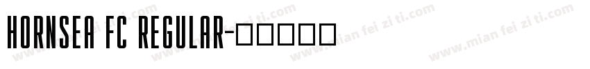 HORNSEA FC REGULAR字体转换